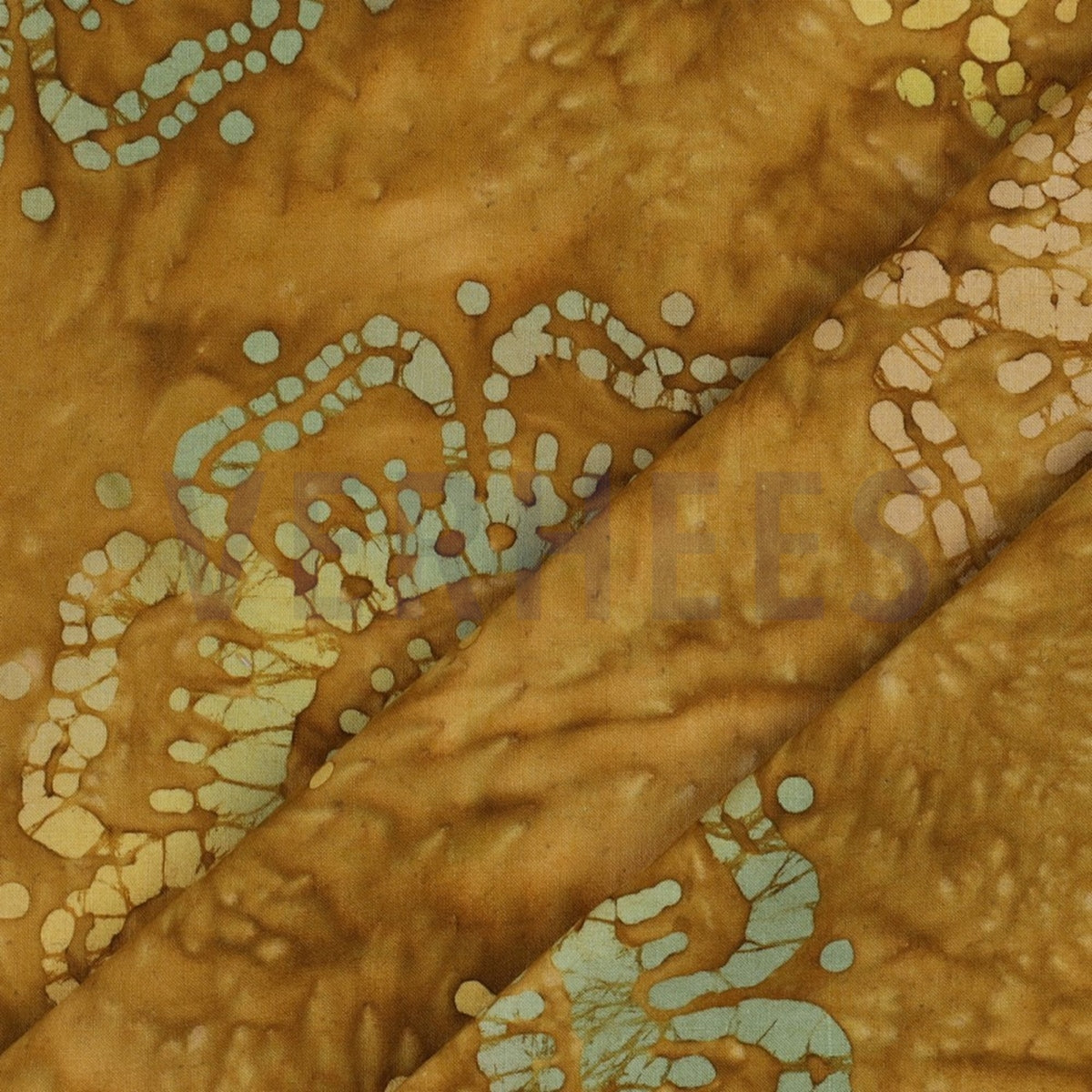 Crafted batik cotton oker