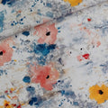 Roses on Canvas - Linnen Viscose Blend