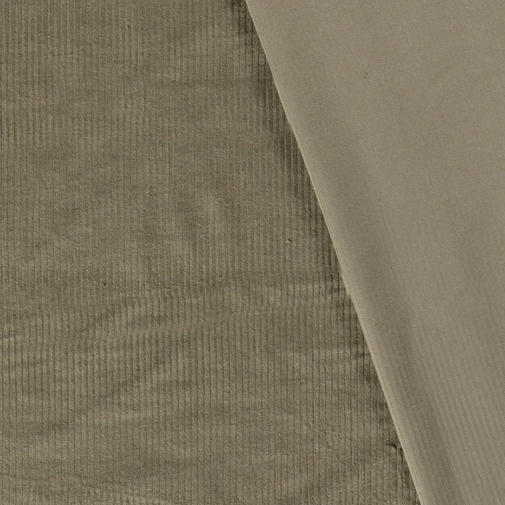 Corduroy Stretch 6w - Kaki groen