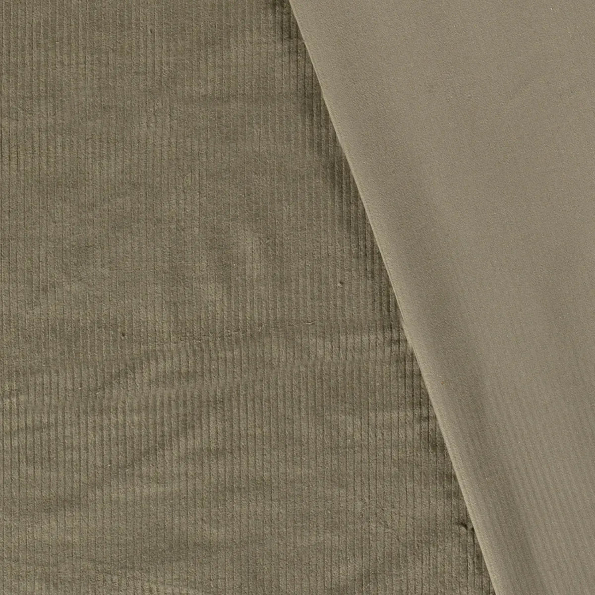 Corduroy Stretch 6w - Kaki groen