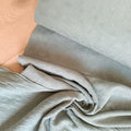 Double gauze melange jacquard oudgroen