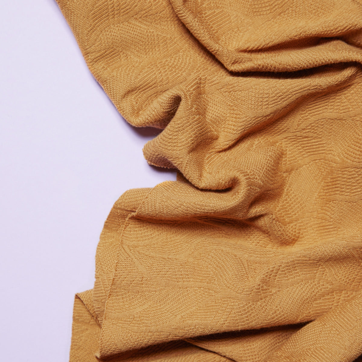Organic leaf jacquard dry mustard