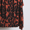 Saja ecovero viscose jersey - odd puzzle sienna/caviar