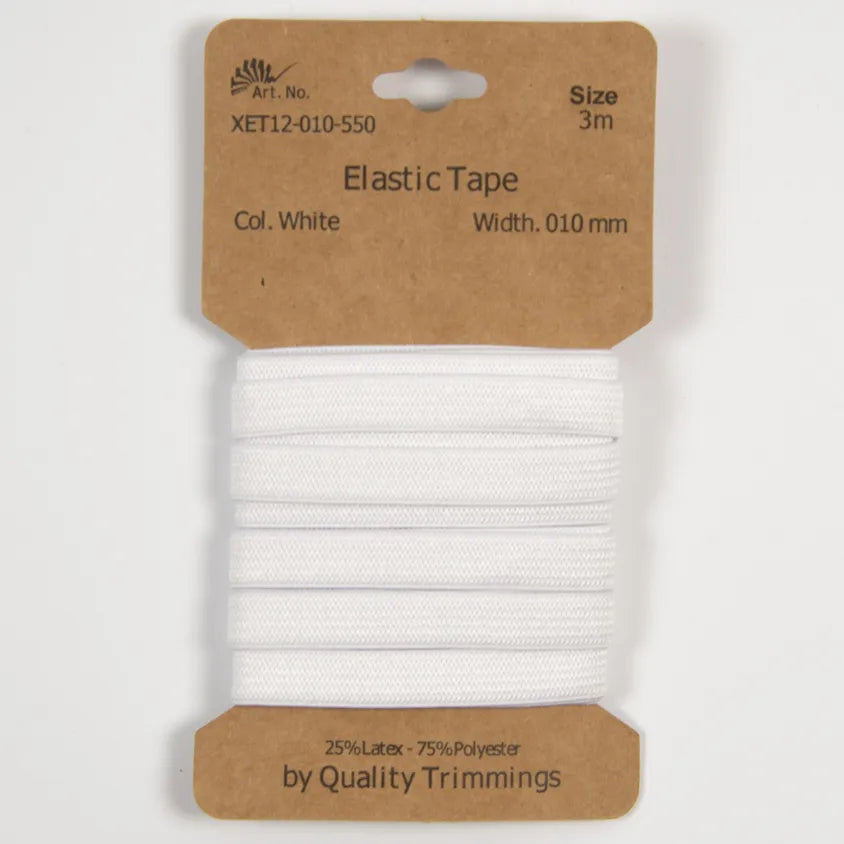 Elastiek 10mm wit