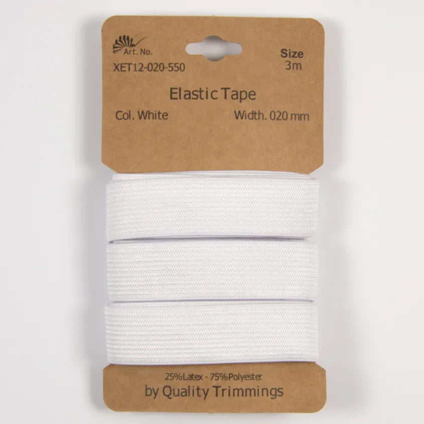 Elastiek 20mm wit