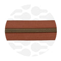 Zipper Nylon coil Cognac - Antique brass