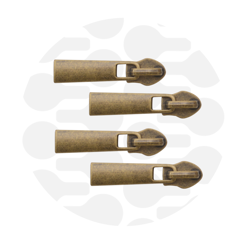 Zipper slider Classic #5S - Antique brass